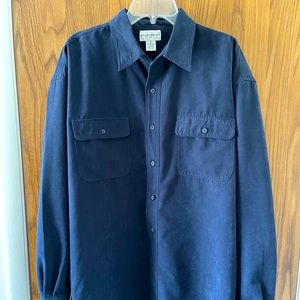 Xl navy blue casual button up